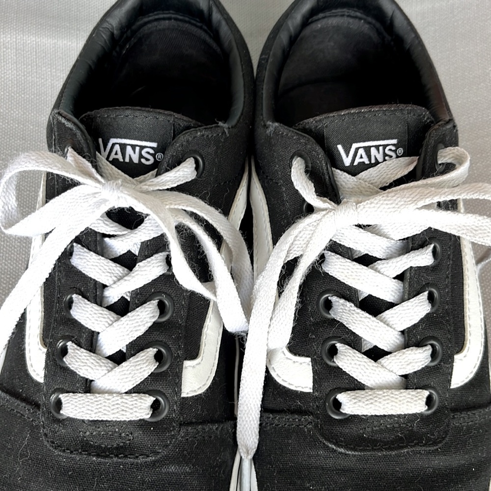 Vans size 8 women’s Classic Black and White Sneakers - Picture 2 of 6